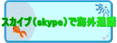 �X�J�C�v�iskype�j�ŊC�O�ʘb